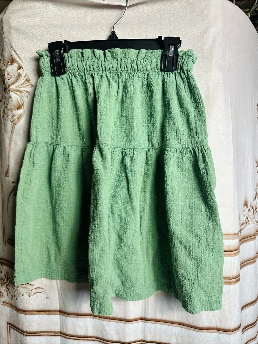 3 for $27 H&M Mint Green Tiered Smocked Waist Skirt